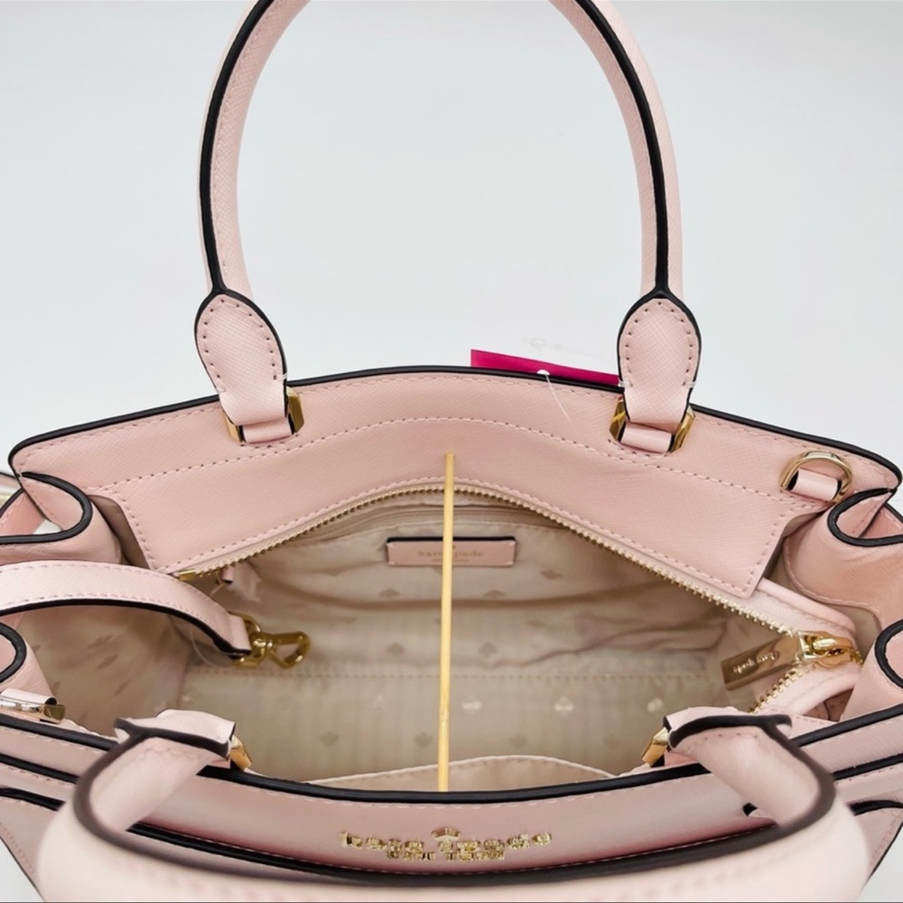 Kate Spade Staci Medium Satchel Crossbody Bag Light Pink - Picture 7 of 11